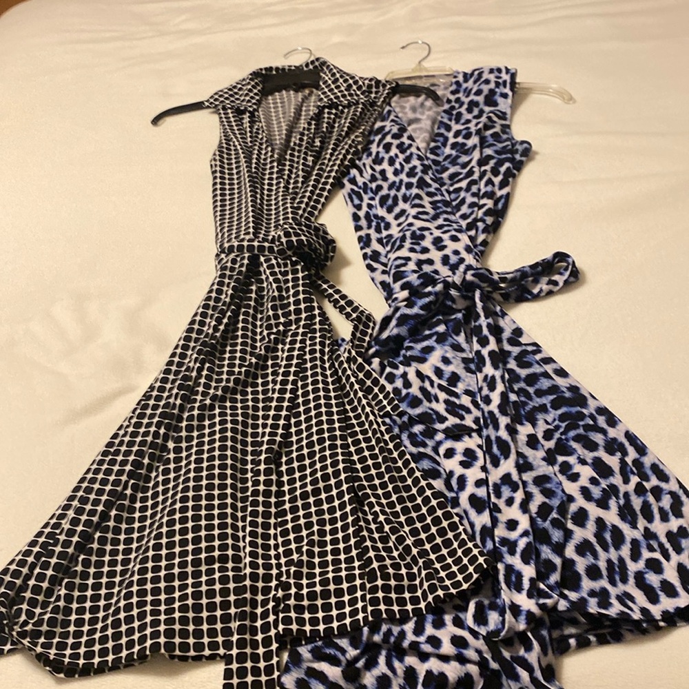 Vince Camuto Wrap Dress-Set of Two